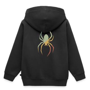 Spinne - Kinder Premium Organic Hoodie - Schwarz - Hinten - AI Model Kid Male (0cm)