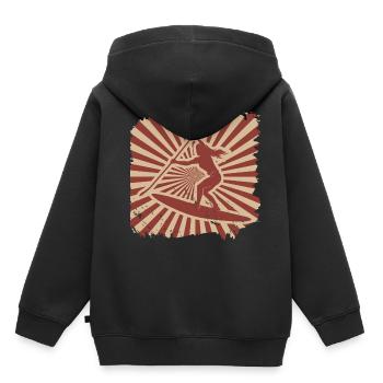 Stand up paddle - Sweat Premium à capuche enfant bio - noir - Dos - AI Model Kid Male (0cm)
