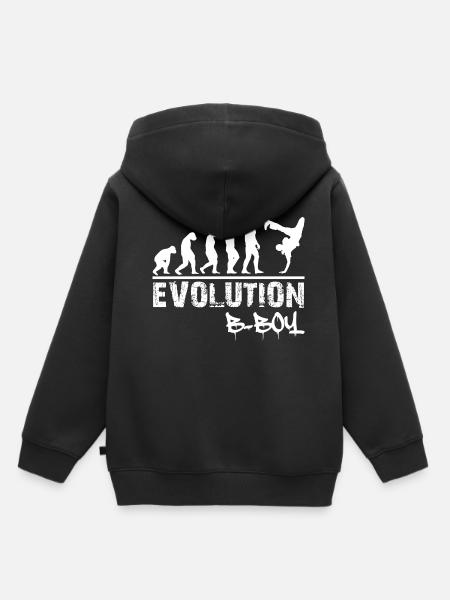 Breakdance Evolution B-Boy Breakdancer Geschenk - Kinder Premium Organic Hoodie - Schwarz