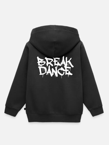 Breakdance Graffiti Geschenk Breakdancer 80er - Kinder Premium Organic Hoodie - Schwarz