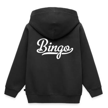loto - Sweat Premium à capuche enfant bio - noir - Dos - AI Model Kid Male (0cm)
