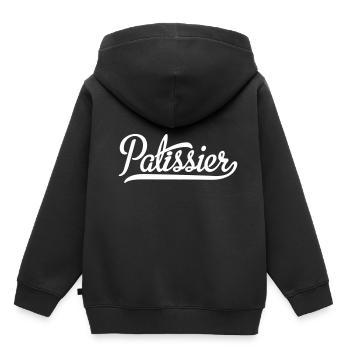 Patissier - Sweat Premium à capuche enfant bio - noir - Dos - AI Model Kid Male (0cm)