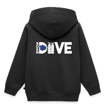 Dive diving - Kids Premium Organic Hoodie - black - Back - AI Model Kid Male (0cm)