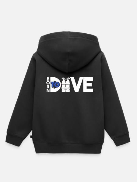 Plongée plongée - Sweat Premium à capuche enfant bio - noir