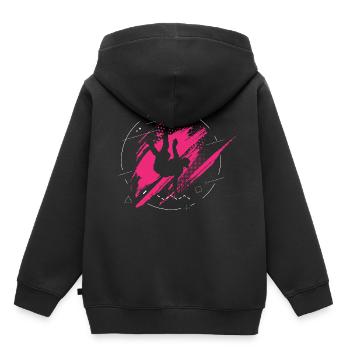 Breakdance Geschenk Pink Mädchen - Kinder Premium Organic Hoodie - Schwarz - Hinten - AI Model Kid Male (0cm)