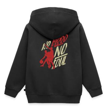 No Blood No Foul - Basketball Schiedsrichter Dunk - Kinder Premium Organic Hoodie - Schwarz - Hinten - AI Model Kid Male (0cm)