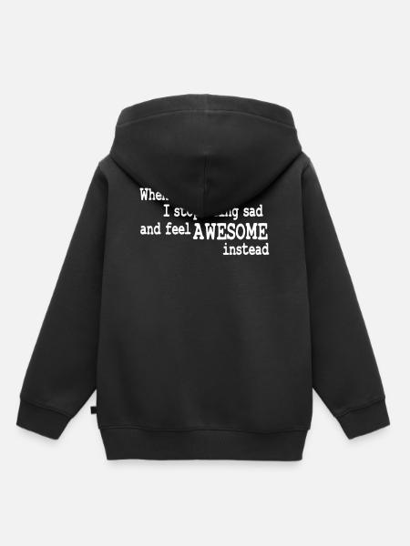 when i feel sad - Kinder Premium Organic Hoodie - Schwarz