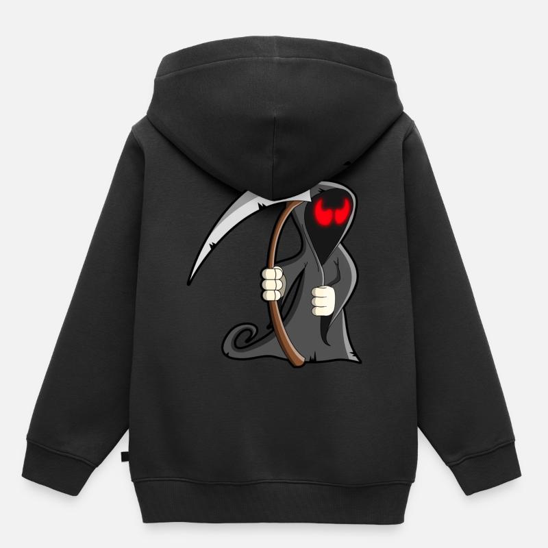 moissonneur - Sweat Premium à capuche enfant bio - noir