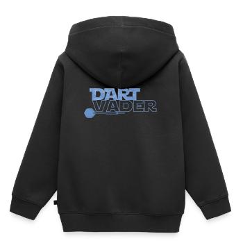 DART VADER SHIRT LUSTIGES MOTIV DARTSPIELER - Kinder Premium Organic Hoodie - Schwarz - Hinten - AI Model Kid Male (0cm)
