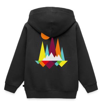 Eisberge - Kinder Premium Organic Hoodie - Schwarz - Hinten - AI Model Kid Male (0cm)