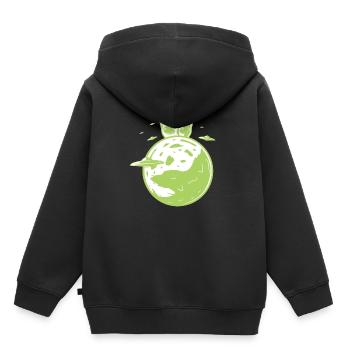 Chemise étrangère T-shirt de vaisseau spatial Idée cadeau! - Sweat Premium à capuche enfant bio - noir - Dos - AI Model Kid Male (0cm)