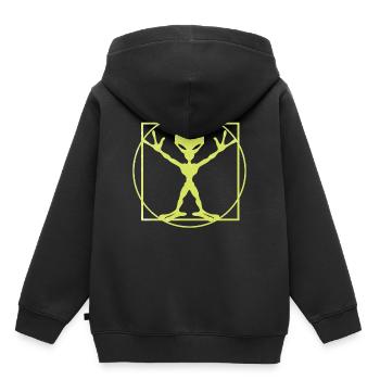 Motif exotique de peinture de chemise! Excellente idée pour les nerds! - Sweat Premium à capuche enfant bio - noir - Dos - AI Model Kid Male (0cm)