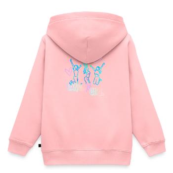 Danse moderne grand cadeau pour les danseuses - Sweat Premium à capuche enfant bio - rose - Dos - AI Model Kid Female (0cm)