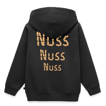 Erdnuss Erdnüsse Nuss Nüsse Nahrungsmittel - Kinder Premium Organic Hoodie - Schwarz - Hinten - AI Model Kid Male (0cm)