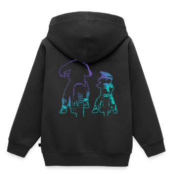 Dirt Bike Papa Sohn Motocross - Kinder Premium Organic Hoodie - Schwarz - Hinten - AI Model Kid Male (0cm)