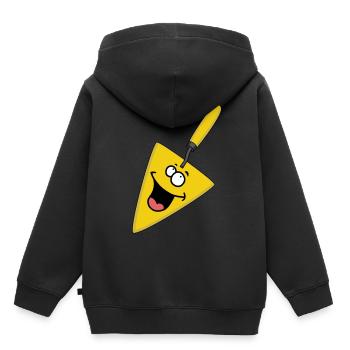 Merry Maurerkelle Artisan Tool - Kids Premium Organic Hoodie - black - Back - AI Model Kid Male (0cm)