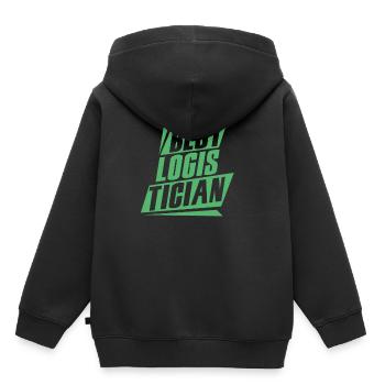 Bester Logistiker Logistik Logistikerin Spedition - Kinder Premium Organic Hoodie - Schwarz - Hinten - AI Model Kid Male (0cm)