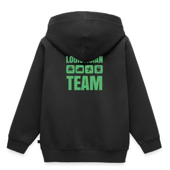 Logistiker Team Spedition Logistikerin Logistik - Kinder Premium Organic Hoodie - Schwarz - Hinten - AI Model Kid Male (0cm)