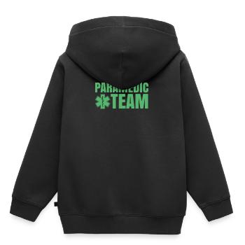 Équipe ambulancier ambulance ambulance - Sweat Premium à capuche enfant bio - noir - Dos - AI Model Kid Male (0cm)