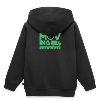 Umzug Service Team Umzugsunternehmen Umziehen - Kinder Premium Organic Hoodie - Schwarz - Hinten - AI Model Kid Male (0cm)