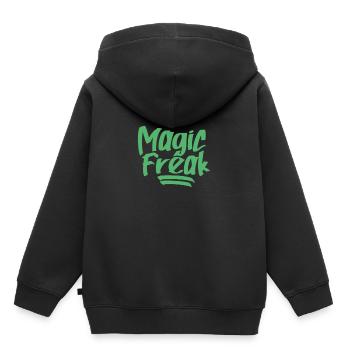 Magie Freak Magiciens Magie Magique Magicien - Sweat Premium à capuche enfant bio - noir - Dos - AI Model Kid Male (0cm)