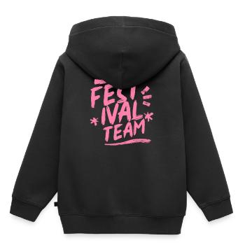 Festival Team Festival Festivals Fête de la musique - Sweat Premium à capuche enfant bio - noir - Dos - AI Model Kid Male (0cm)