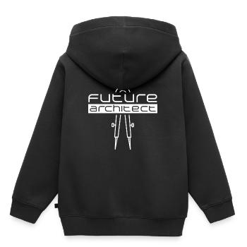 Futur architecte architecte architecte - Sweat Premium à capuche enfant bio - noir - Dos - AI Model Kid Male (0cm)