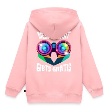 Diese Aussicht gibts Gratis ! - Kinder Premium Organic Hoodie - Rosa - Hinten - AI Model Kid Female (0cm)