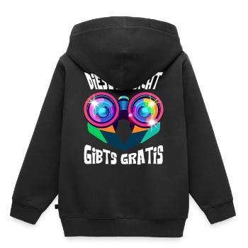 Cette vue est gratuite ! - Sweat Premium à capuche enfant bio - noir - Dos - AI Model Kid Male (0cm)