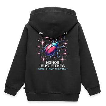 Mise à jour Espèces Entomologie Entomologie Pixel Gaming Nerd - Sweat Premium à capuche enfant bio - noir - Dos - AI Model Kid Male (0cm)