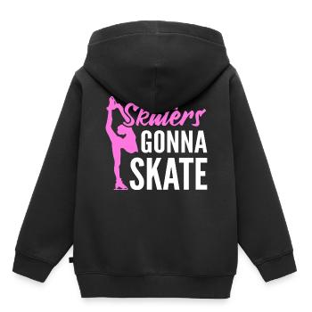 Skaters going to Skate Skater - Kids Premium Organic Hoodie - black - Back - AI Model Kid Male (0cm)