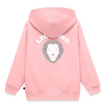 Leo Vibes Astrologe - Kinder Premium Organic Hoodie - Rosa - Hinten - AI Model Kid Female (0cm)