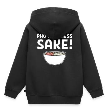 Vietnamesisches Essen Vietnamesisch - Kinder Premium Organic Hoodie - Schwarz - Hinten - AI Model Kid Male (0cm)