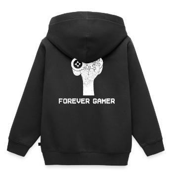 Spiele und Videospiele Spieler - Kinder Premium Organic Hoodie - Schwarz - Hinten - AI Model Kid Male (0cm)