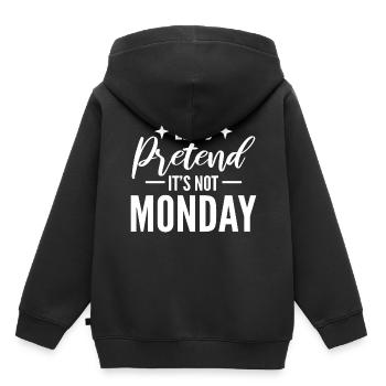 Hasse Montage Büropersonal - Kinder Premium Organic Hoodie - Schwarz - Hinten - AI Model Kid Male (0cm)