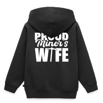 Kohle abbauen Goldwäscher Kumpel - Kinder Premium Organic Hoodie - Schwarz - Hinten - AI Model Kid Male (0cm)