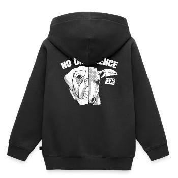 Défenseur des animaux des vaches et des chiens - Sweat Premium à capuche enfant bio - noir - Dos - AI Model Kid Male (0cm)