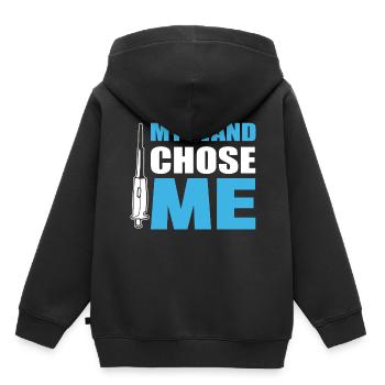 My Wand Chose Me General Internist - Kinder Premium Organic Hoodie - Schwarz - Hinten - AI Model Kid Male (0cm)
