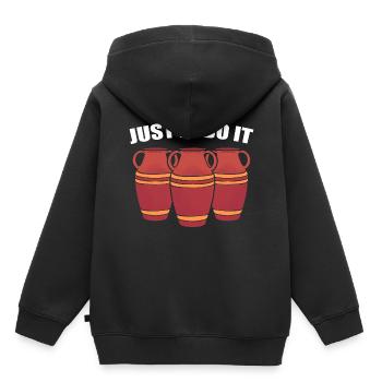 Vintage Vase Keramikkünstler - Kinder Premium Organic Hoodie - Schwarz - Hinten - AI Model Kid Male (0cm)