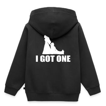 J’ai une future mariée - Sweat Premium à capuche enfant bio - noir - Dos - AI Model Kid Male (0cm)