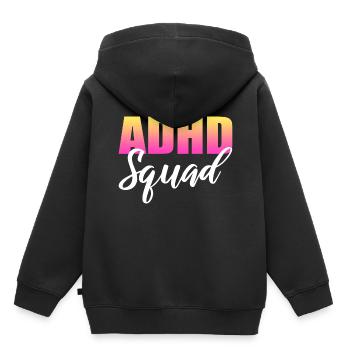 Neurodiversität Psychischer Gesundheitsberater - Kinder Premium Organic Hoodie - Schwarz - Hinten - AI Model Kid Male (0cm)