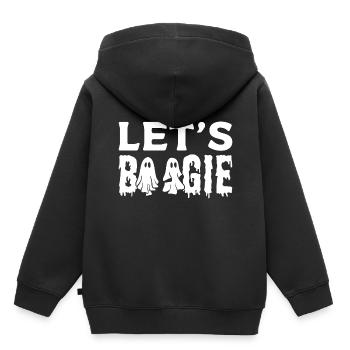 Let's Boogie Ballsaaltänzerin - Kinder Premium Organic Hoodie - Schwarz - Hinten - AI Model Kid Male (0cm)