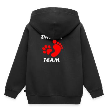 Équipe de rêve - homme chien - Sweat Premium à capuche enfant bio - noir - Dos - AI Model Kid Male (0cm)