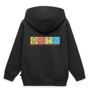 Egyptian Mythology Ägypthische Mythologie - Kinder Premium Organic Hoodie - Schwarz - Hinten - AI Model Kid Male (0cm)
