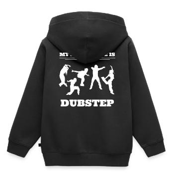 My Blood Type Is Dubstep Tanzchoreograf - Kinder Premium Organic Hoodie - Schwarz - Hinten - AI Model Kid Male (0cm)