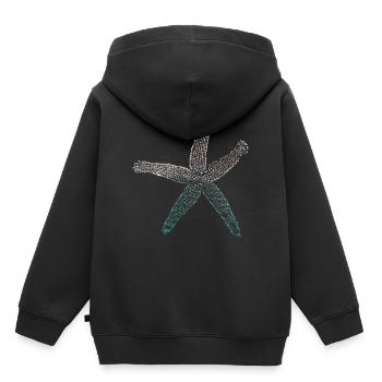 étoile de mer - Sweat Premium à capuche enfant bio - noir - Dos - AI Model Kid Male (0cm)