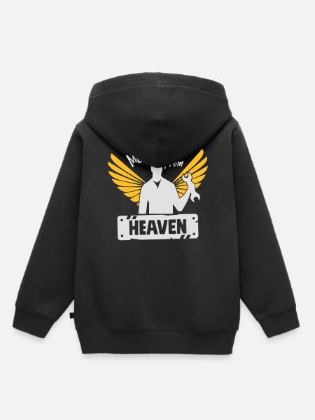 Mechanic From Heaven - Kinder Premium Organic Hoodie - Schwarz