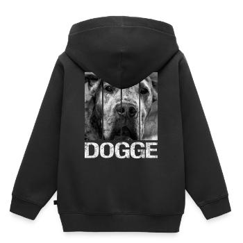 Dänische Dogge Deutsche Dogge Hund Dogge mastiff - Kinder Premium Organic Hoodie - Schwarz - Hinten - AI Model Kid Male (0cm)
