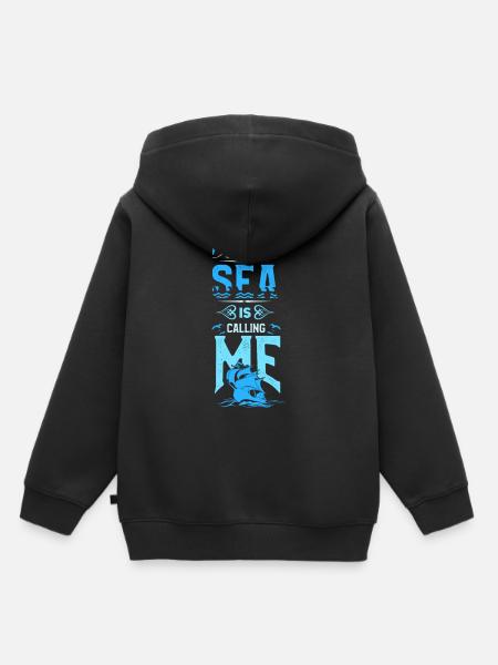 Segeln - Kinder Premium Organic Hoodie - Schwarz
