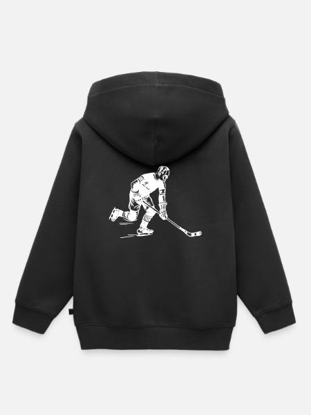 hockey - Sweat Premium à capuche enfant bio - noir